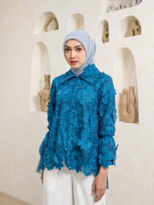 Tamara Blouse Blue Turquoise